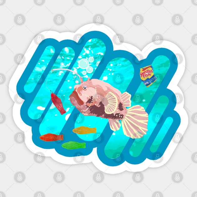 Swedish Fish Sticker by MisconceivedFantasy